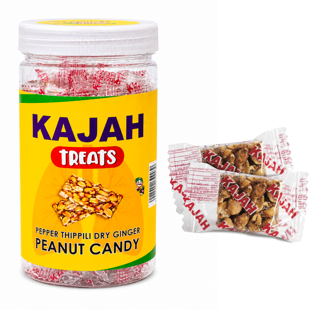 Kajah Treats Pepper Thippili Dry ginger Peanut Candy