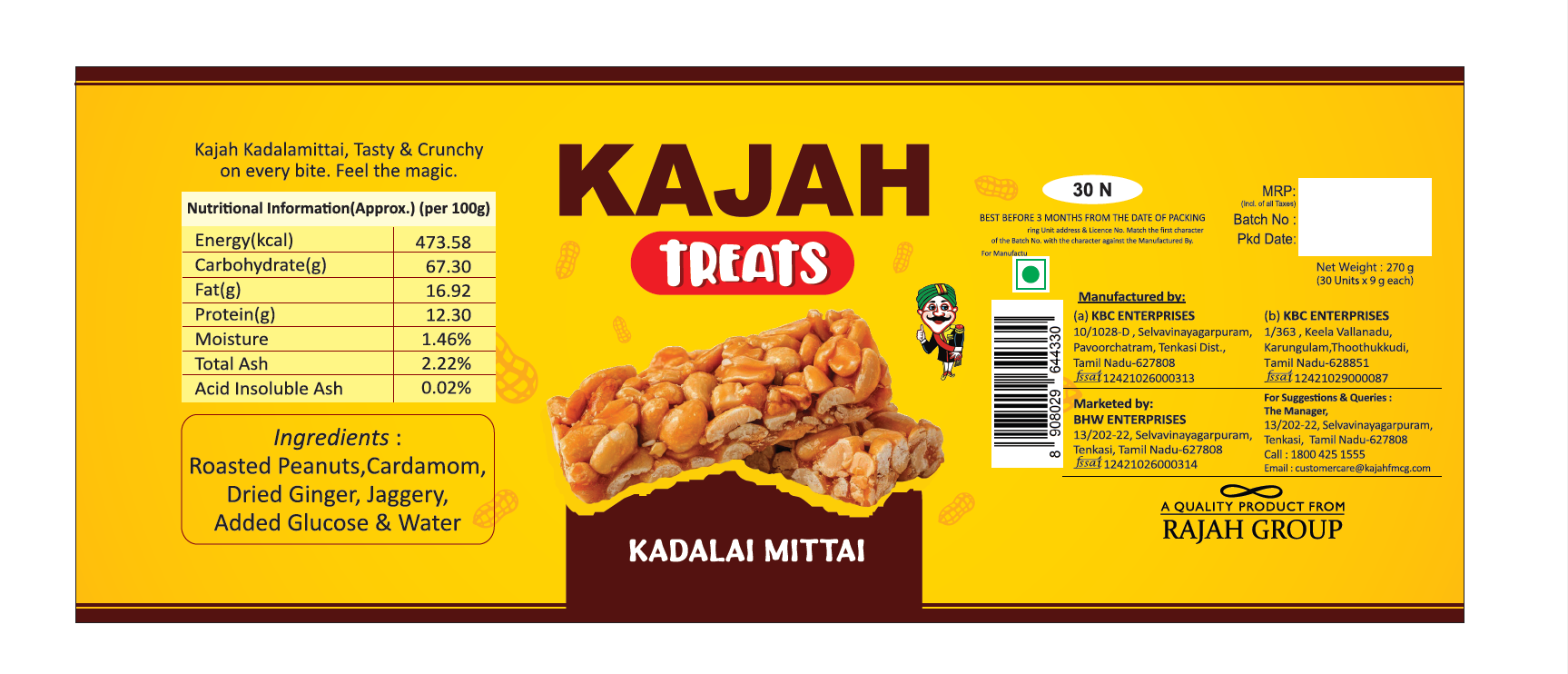 Kajah Treates Kadalai Mittai