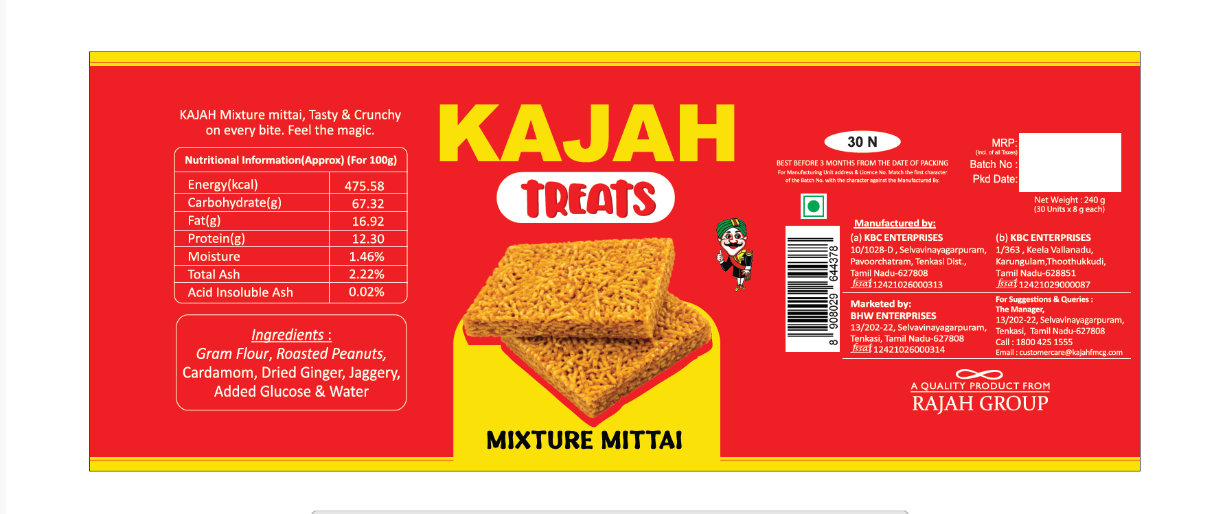 Kajah Treats Mixture Mittai